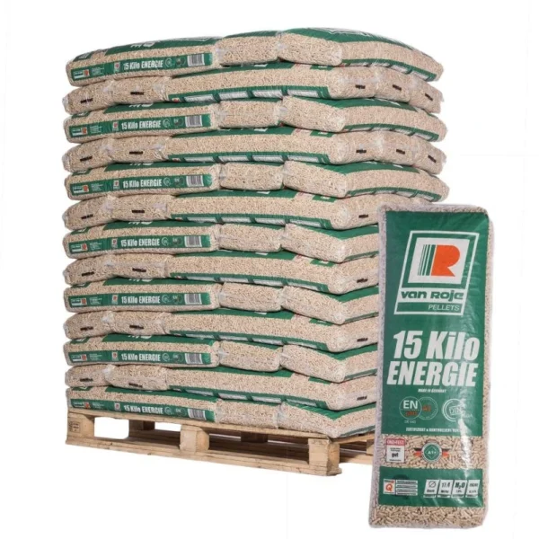 Pellet Van Roje – Palet de 65 bolsas