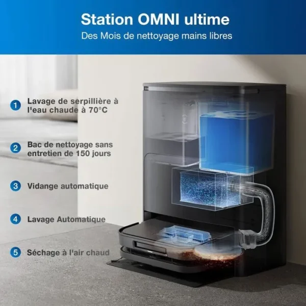 Robot aspirador ECOVACS DEEBOT X5 OMNI - Imagen 5