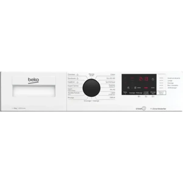 Lavadora de ojo de buey BEKO b300 WUV82221BW - Imagen 5