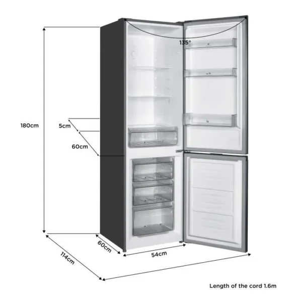 Refrigerador con congelador inferior CONTINENTAL EDISON - Imagen 4