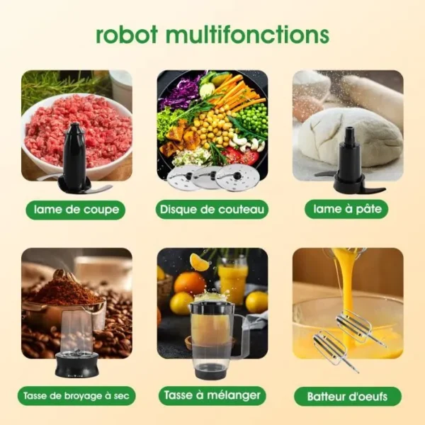 Robot multifunción FIMEI 12 en 1 Procesador de alimentos - Imagen 2